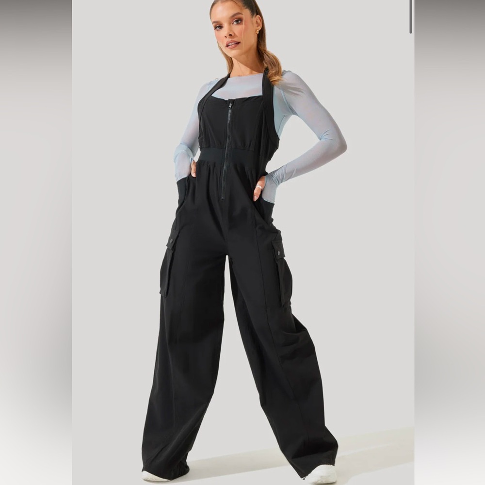 Popflex Take A Hike Overalls - Black